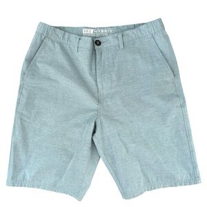 BKE Peyton Hybrid Stretch Walkshort Standard Fit Short Sz 34X21” Pockets Teal